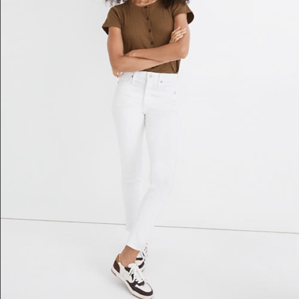Madewell Stovepipe Jeans in Pure White